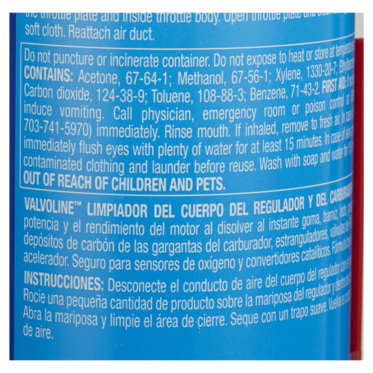 slide 7 of 9, Valvoline Carb & Throttle Body Cleaner, 13 oz