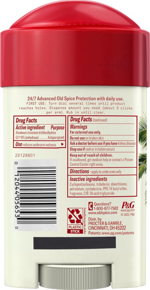 slide 2 of 2, Old Spice Antiperspirant and Deodorant for Men, 24/7 Freshness, Long Lasting Sweat and Odor Protection, Legendary Fragrance, Sweat Defense, Fiji, 2.6oz, 2.6 oz
