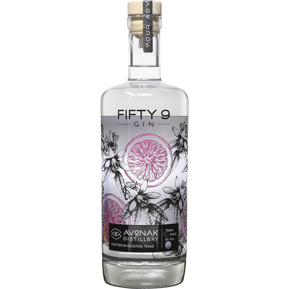 slide 1 of 1, Avonak Fifty 9 Gin, 750 ml