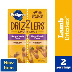 Pedigree Drizzlers Adult Wet Dog Savory Sauce Natural Lamb Flavor