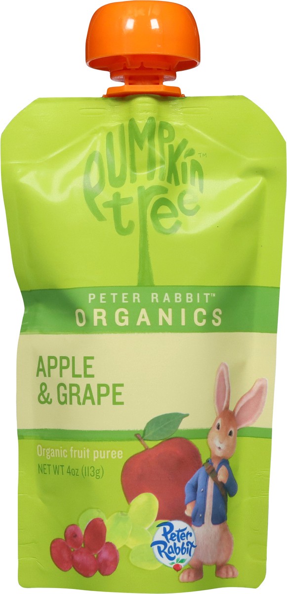 slide 5 of 13, Pumpkin Tree Peter Rabbit Organics Organic Apple & Grape Fruit Puree 4 oz, 4 oz