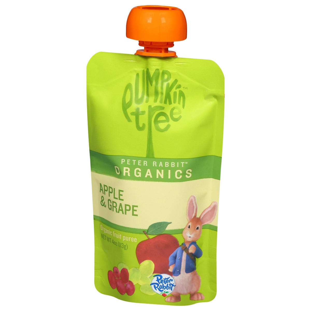 slide 12 of 13, Pumpkin Tree Peter Rabbit Organics Organic Apple & Grape Fruit Puree 4 oz, 4 oz