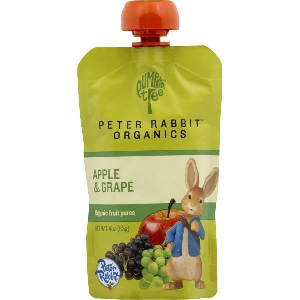 slide 1 of 1, Peter Rabbit Organics Organic Apple & Grape Fruit Snacks, 4 oz