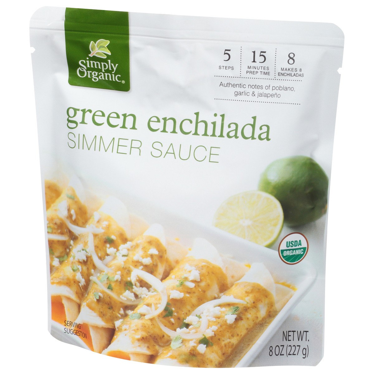 slide 5 of 10, Simply Organic Green Enchilada Simmer Sauce 8 oz, 8 oz