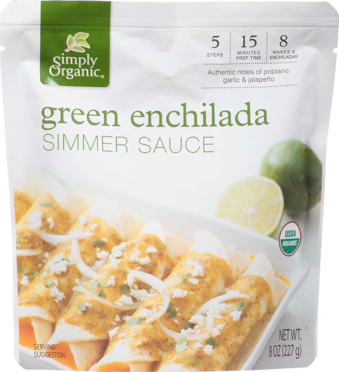 slide 10 of 10, Simply Organic Green Enchilada Simmer Sauce 8 oz, 8 oz