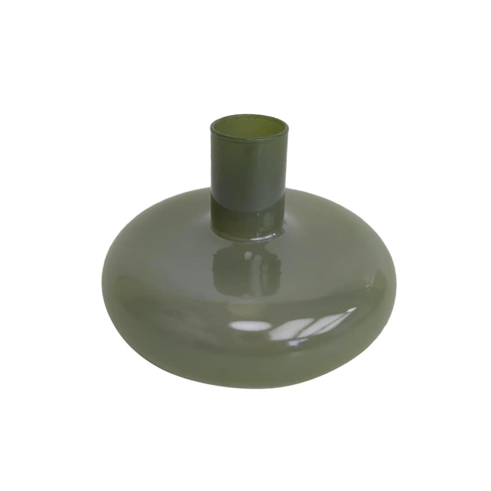slide 1 of 1, SDS for HD Designs 4-Inch Glass Taper Candle Holder - Light Green, 1 ct