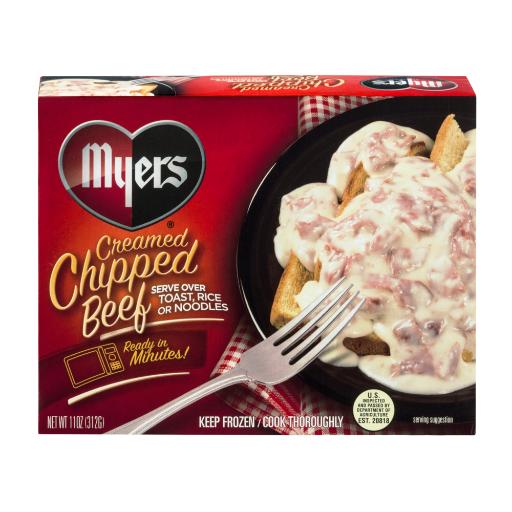 slide 1 of 1, Myers's Myers Chipped Beef Entree Creamed, 11 oz