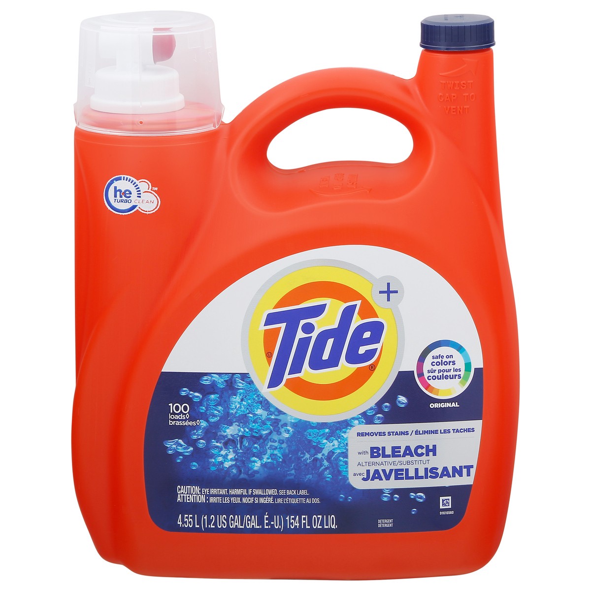 slide 1 of 10, Tide with Bleach Alternative Original Scent Liquid Laundry Detergent, 154 oz