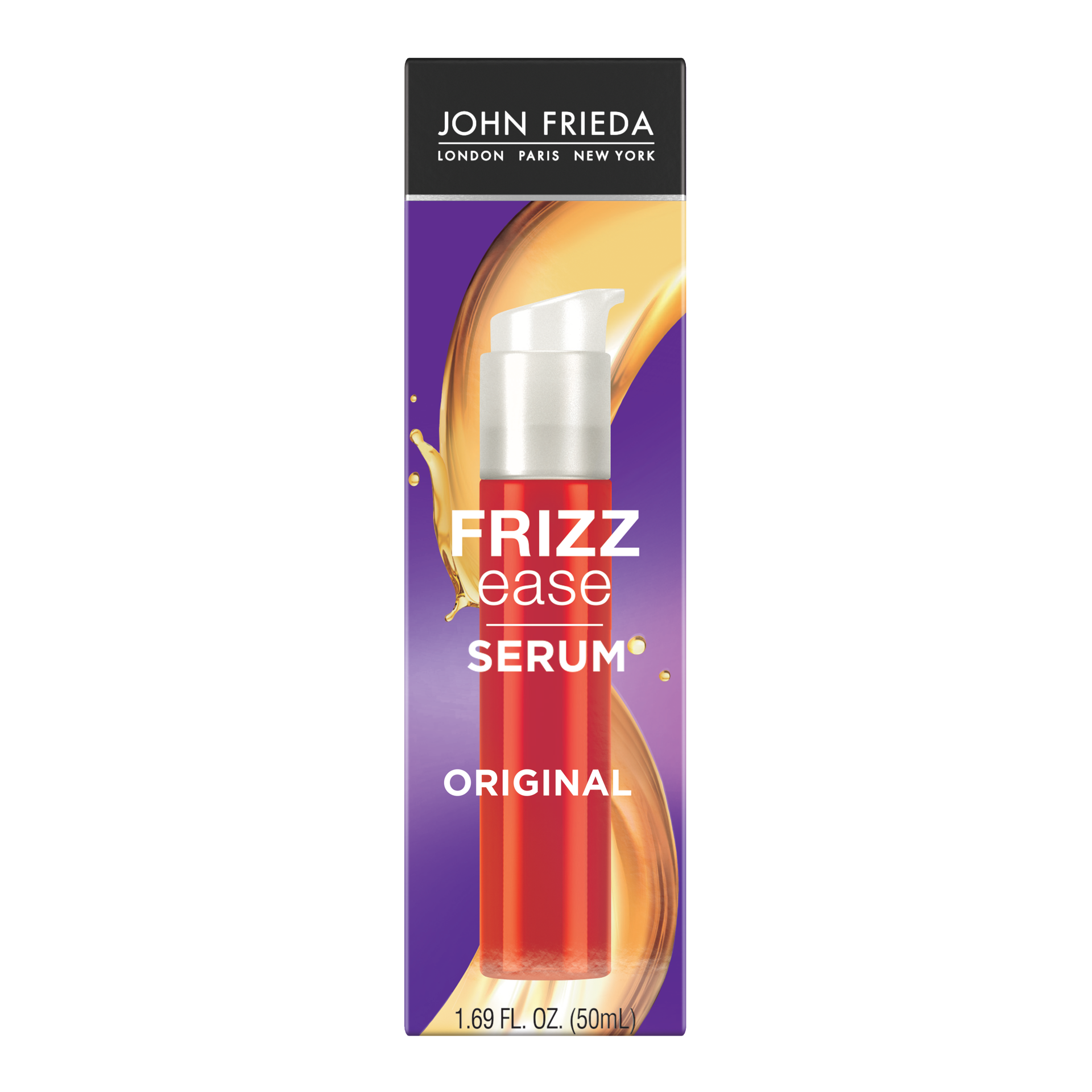 slide 1 of 5, John Frieda Anti Frizz, Frizz Ease Original Hair Serum, Anti-Frizz Heat Protecting, Infused with Silk Protein, 1.69 Fl Oz, 1.69 oz