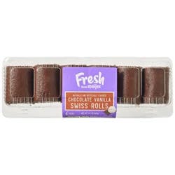 Fresh From Meijer Chocolate Vanilla Swiss Rolls