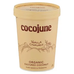Cocojune Organic Vanilla Chamomile Cultured Coconut 16 oz