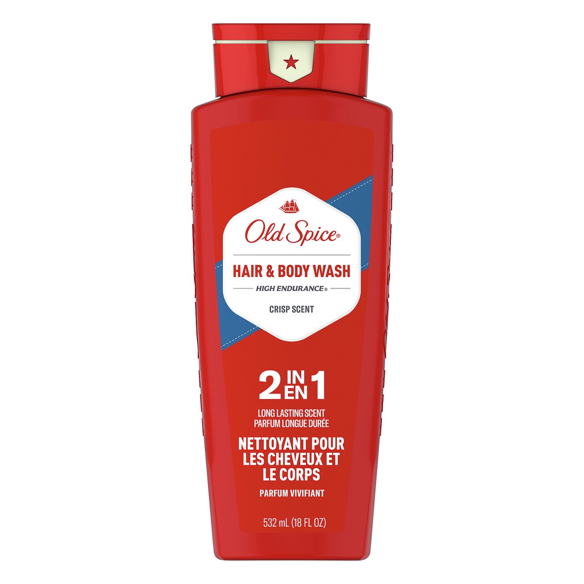 slide 1 of 1, Old Spice High Endurance Hair & Bodywash, 18 fl oz