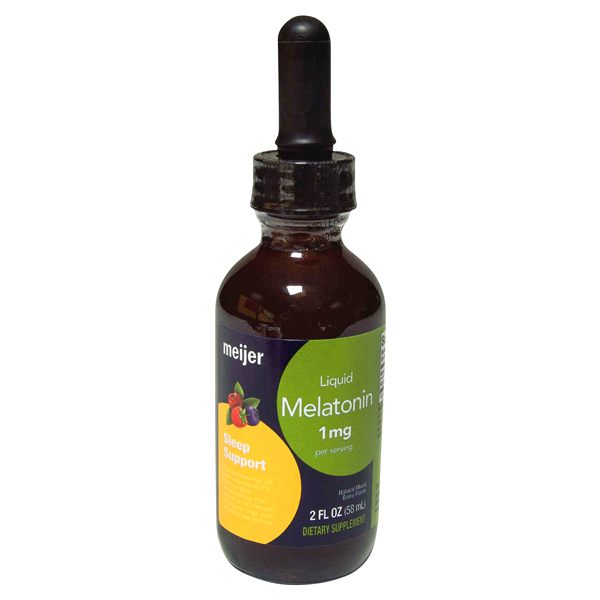 slide 1 of 4, Meijer Liquid Melatonin, 1 mg; 2 oz; 58 ml