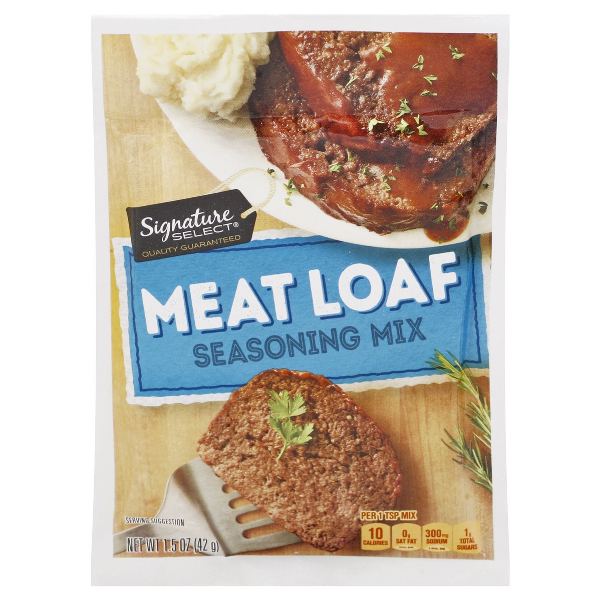 slide 1 of 9, Signature Select Meat Loaf Seasoning Mix 1.5 oz, 