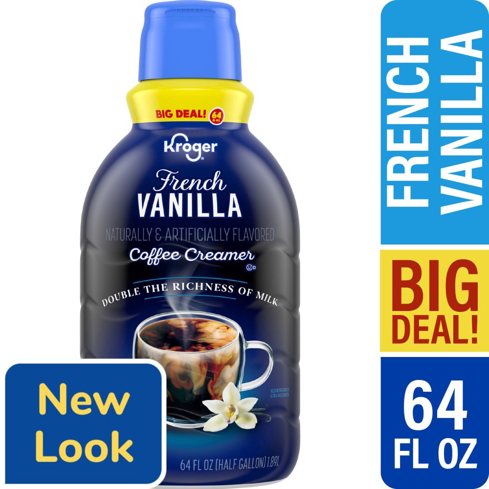 slide 3 of 3, Kroger® French Vanilla Coffee Creamer BIG DEAL!, 64 fl oz