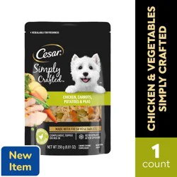 Cesar Simply Crafted Chicken, Carrots, Potatoes & Peas Canine Cuisine Complement 8.81 oz