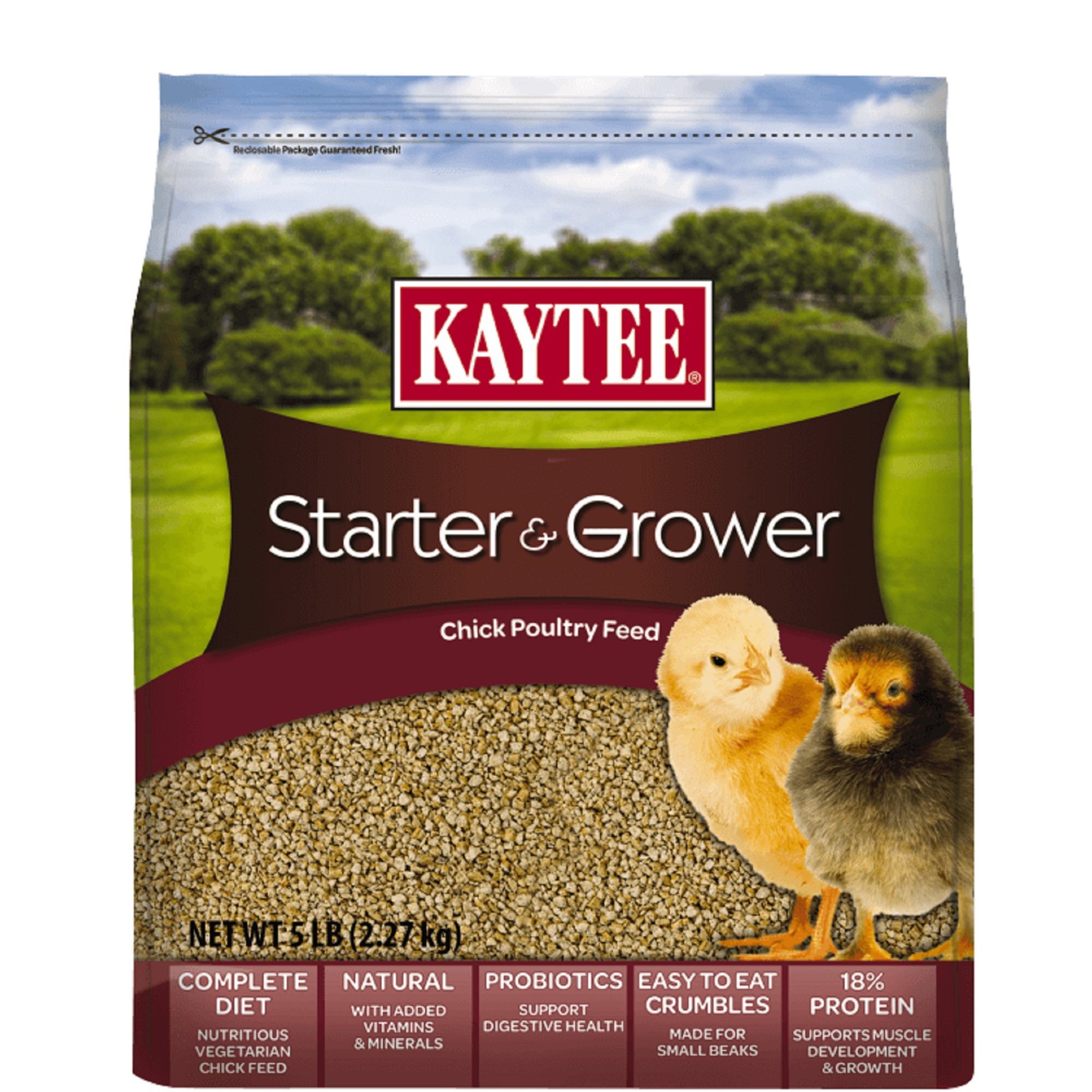 slide 1 of 1, Kaytee Chicken Starter Grower Crumble for Birds, 5 lb