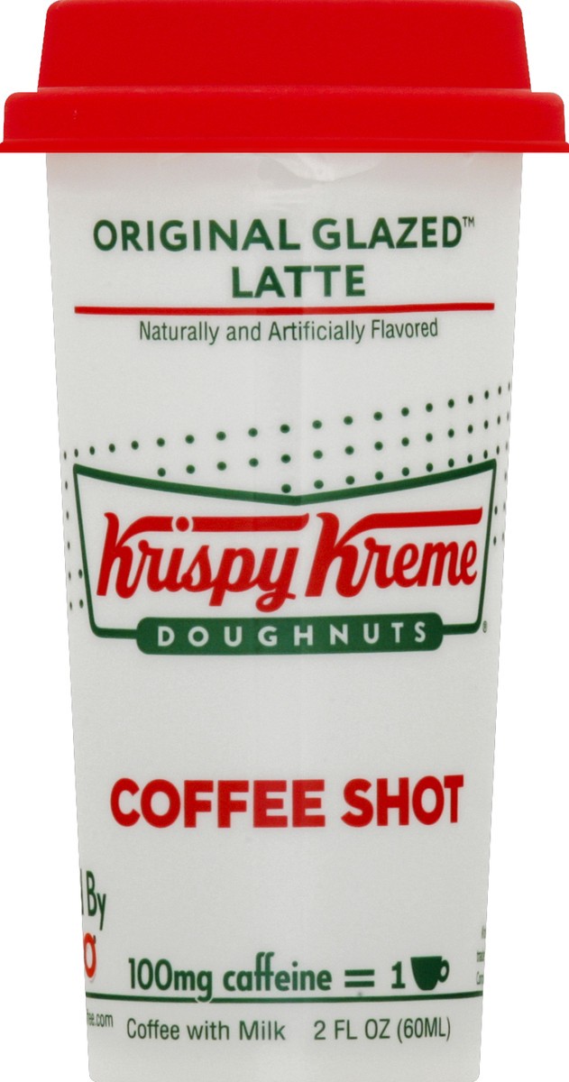 slide 1 of 9, Krispy Kreme Coffee Shot Original Glaze Latte- 2 fl oz, 2 fl oz