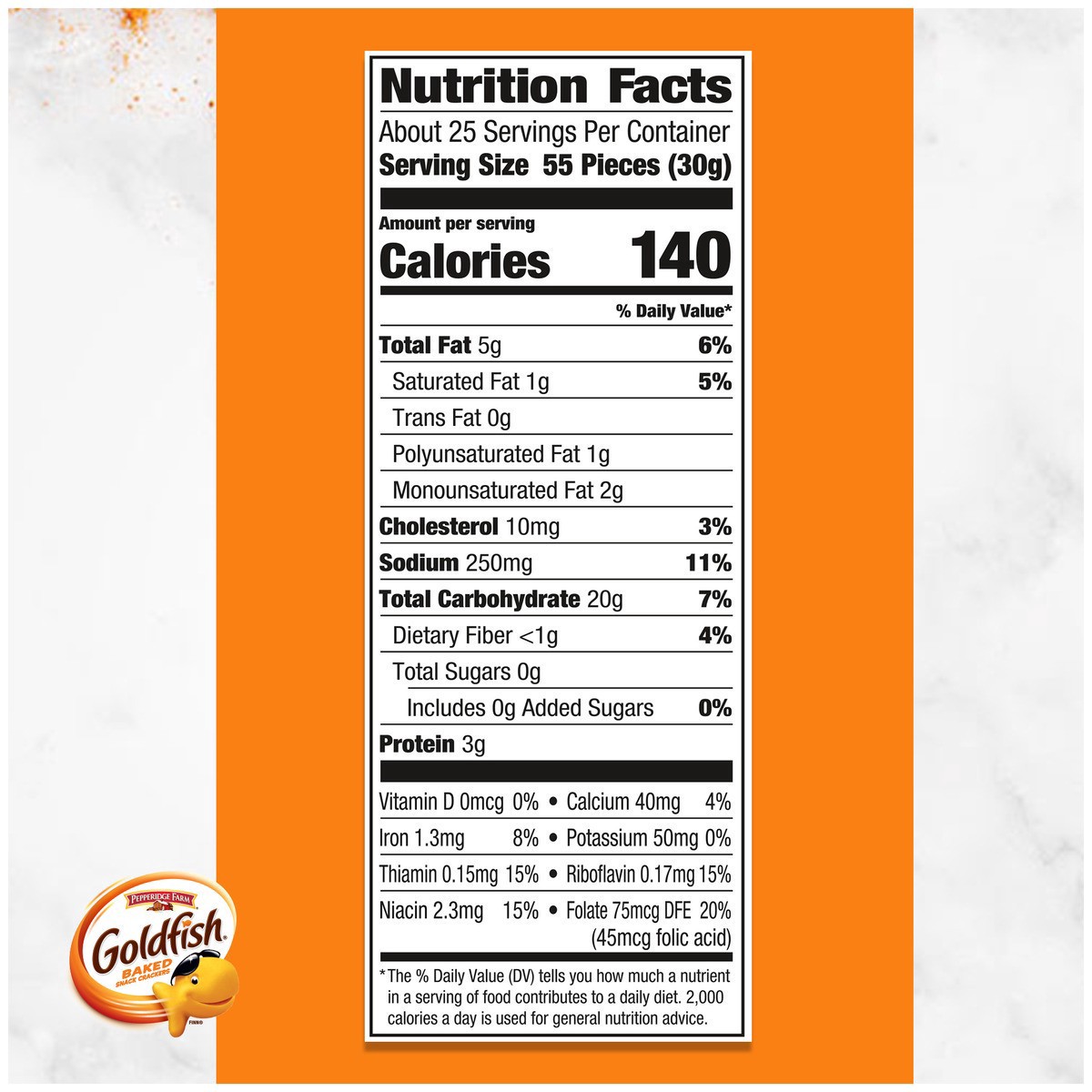 slide 5 of 12, Goldfish Cheddar Cheese Crackers, 27.3 Oz Carton, 27.300 oz