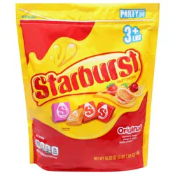 STARBURST Original Fruit Chews Chewy Candy, Party Size, 50 oz Resealable Bag