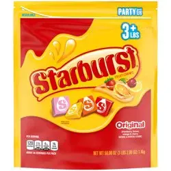 STARBURST Original Fruit Chews Chewy Candy, Party Size, 50 oz Bag