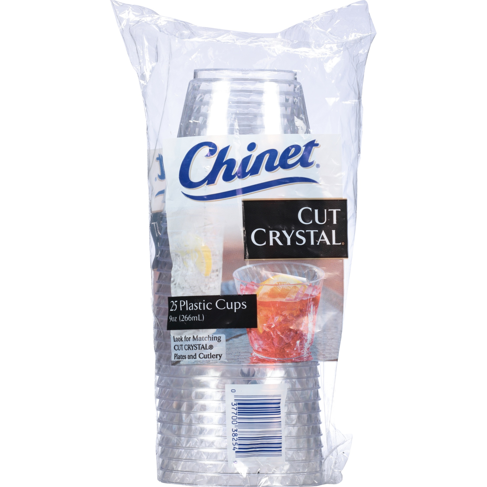 slide 4 of 4, Chinet Cut Crystal 9oz Holiday Cups, 25 ct