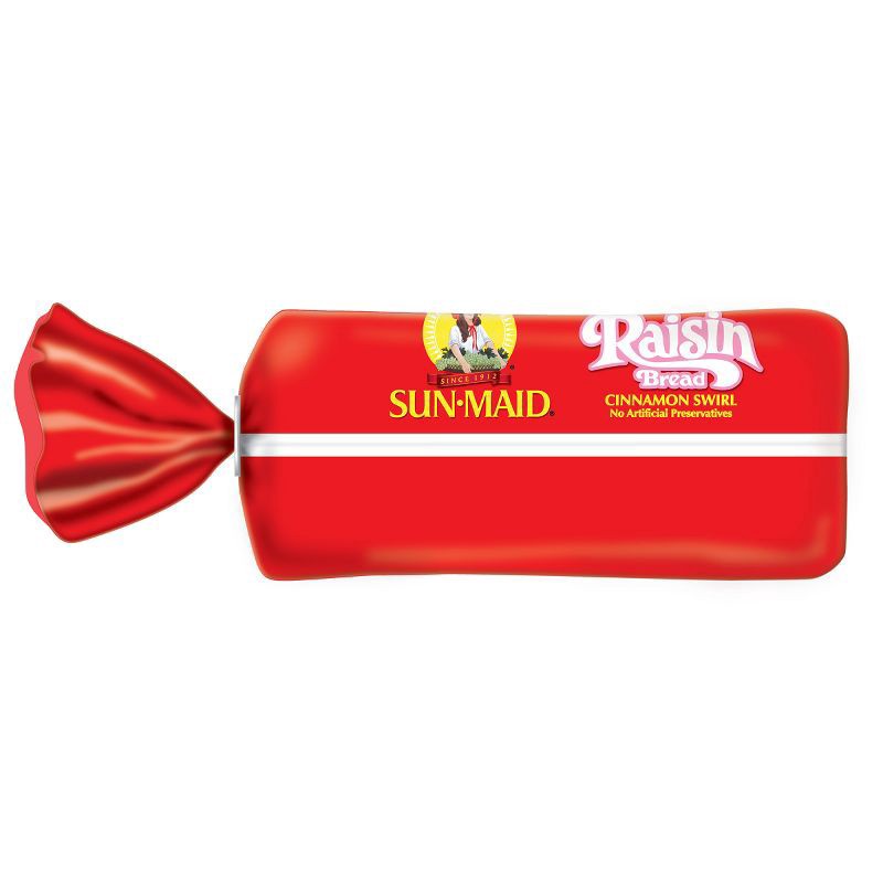 slide 6 of 13, Sun-Maid Cinnamon Swirl Raisin Bread, Cinnamon Raisin Bread, 16 oz Loaf, 16 oz