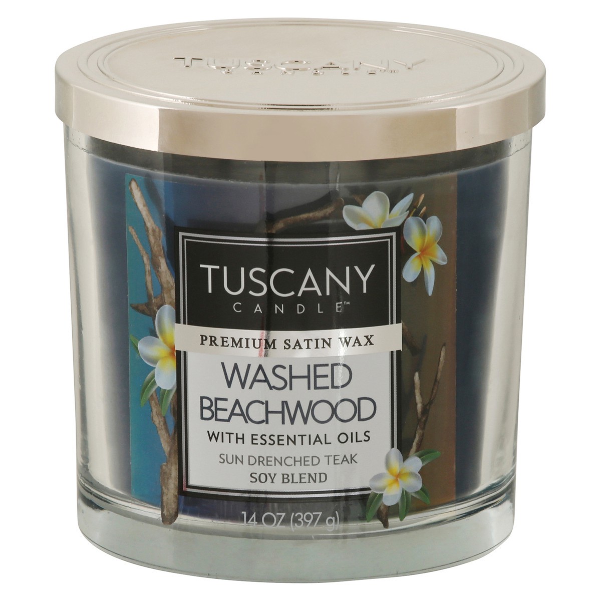 slide 1 of 9, Tuscany Candle Tuscany Washed Beachwood Candle, 1 ct