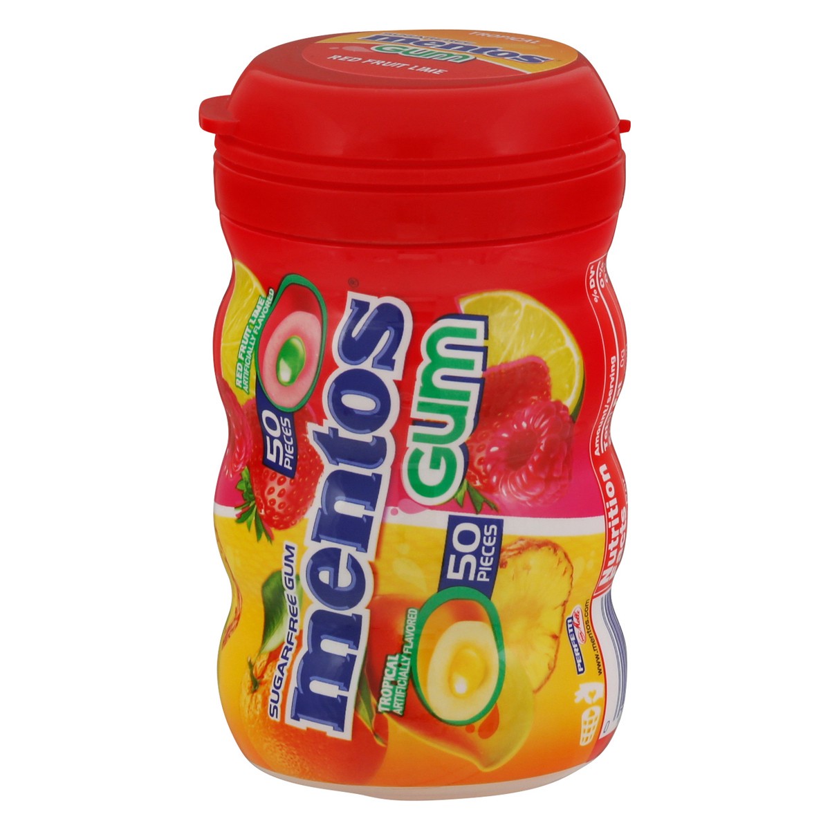 slide 4 of 9, Mentos Curvy Bottle Red Lime Fruit Gum - 3.53oz, 3.53 oz