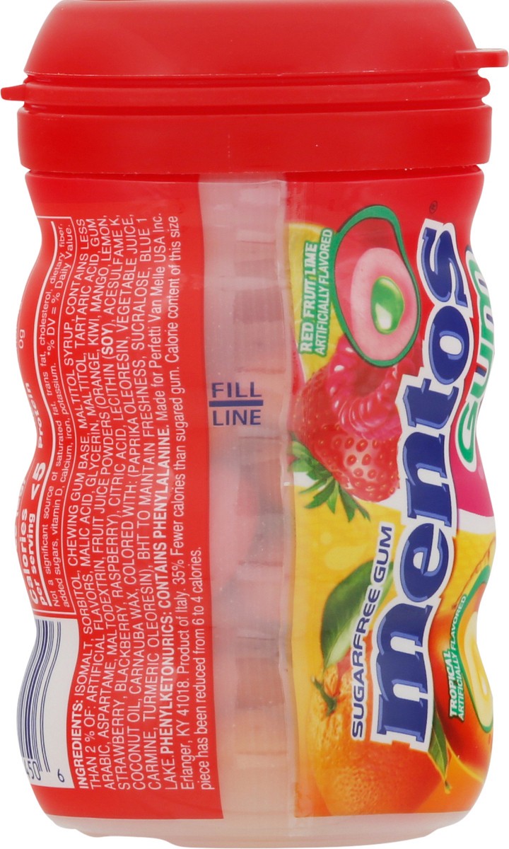 slide 6 of 9, Mentos Curvy Bottle Red Lime Fruit Gum - 3.53oz, 3.53 oz