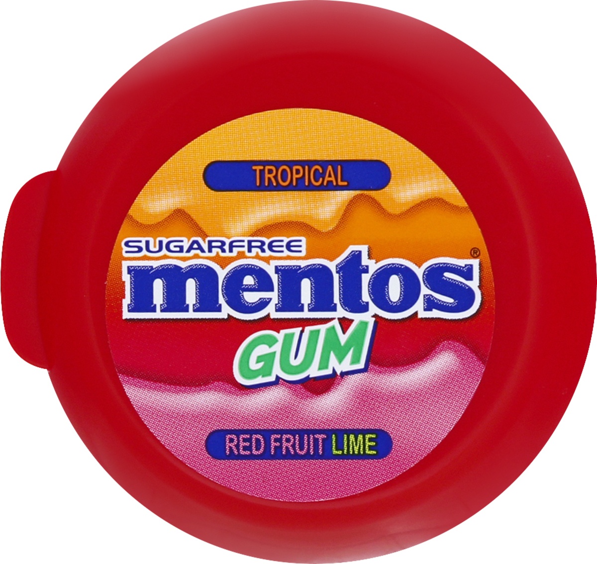 slide 6 of 11, Mentos Gum Curvy Bottle Red Lime Fruit, 3.53 oz
