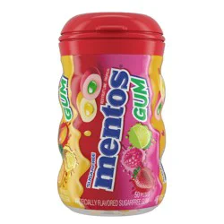 Mentos Sugar Free Red Fruit Lime Tropical Gum 50 Pieces