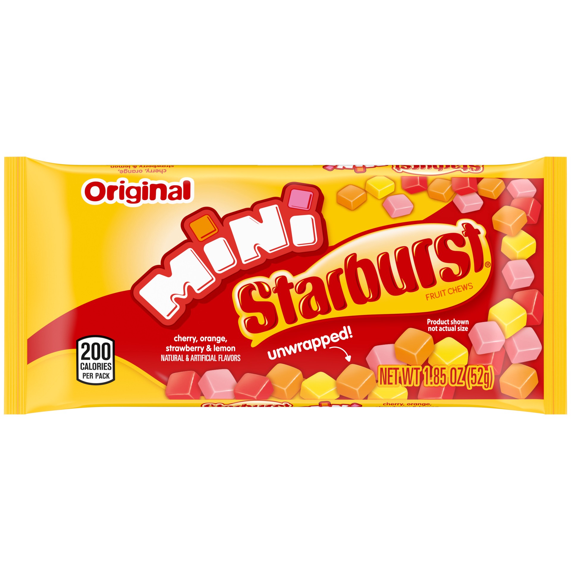 slide 1 of 1, STARBURST Minis Original Fruit Chews Chewy Candy, 1.85 oz Pack, 1.85 oz