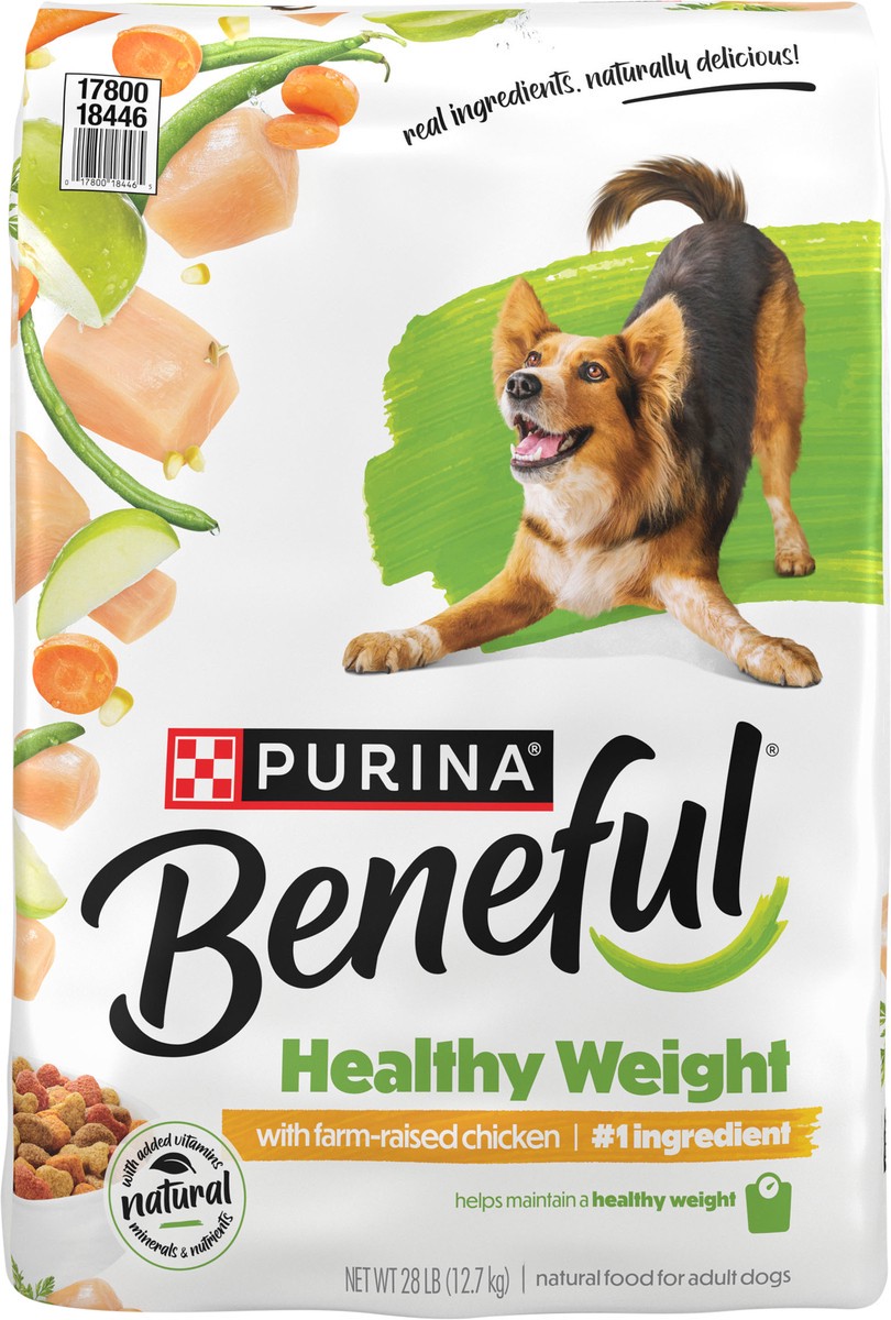 slide 13 of 14, Beneful Purina Beneful Healthy Weight With Farm-Raised Chicken Natural Dog Food Dry Formula With Added Vitamins, Minerals and Nutrients, 28 lb