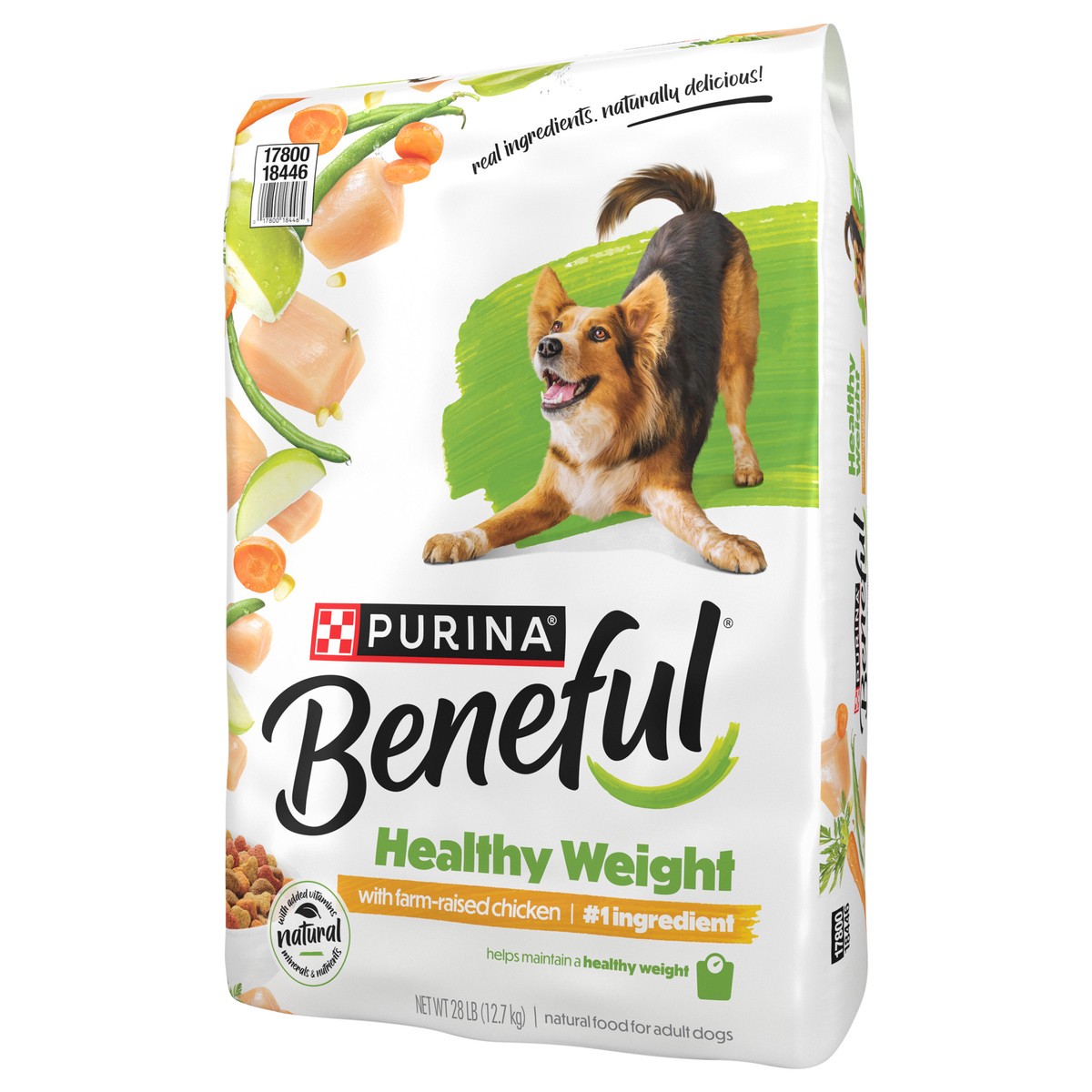 slide 5 of 14, Beneful Purina Beneful Healthy Weight With Farm-Raised Chicken Natural Dog Food Dry Formula With Added Vitamins, Minerals and Nutrients, 28 lb