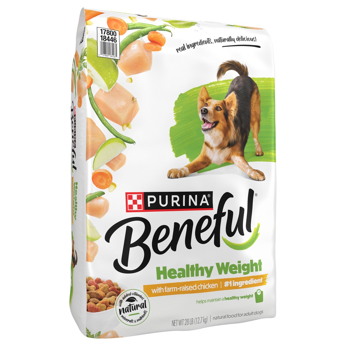 slide 14 of 14, Beneful Purina Beneful Healthy Weight With Farm-Raised Chicken Natural Dog Food Dry Formula With Added Vitamins, Minerals and Nutrients, 28 lb