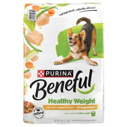 Purina Beneful Healthy Weight With Farm-Raised Chicken Natural Dog Food Dry Formula With Added Vitamins, Minerals and Nutrients