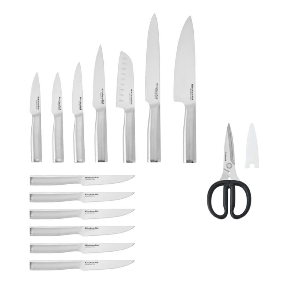 slide 2 of 3, KitchenAid® Contour Silver Block Set, 15 ct