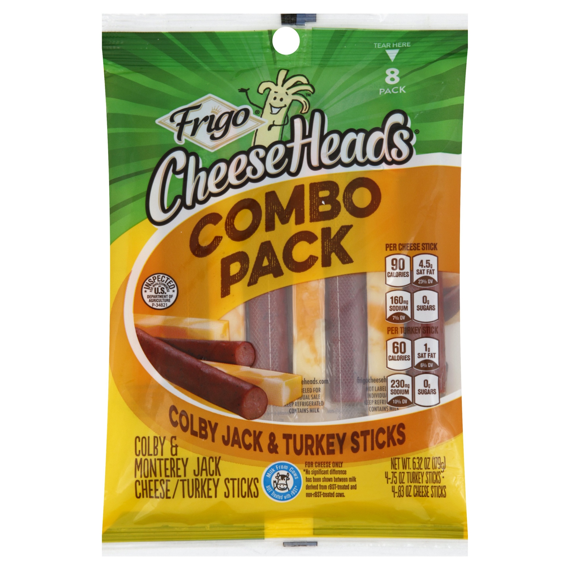 Frigo Colby Jack & Turkey Cheese Sticks 8 ct Shipt