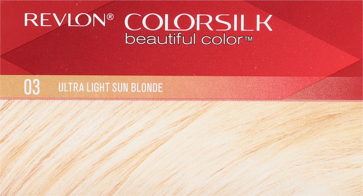 slide 2 of 9, Revlon ColorSilk Beautiful Color Ultra Light Sun Blonde 03 Permanent Hair Color 1 ea, 1 ct