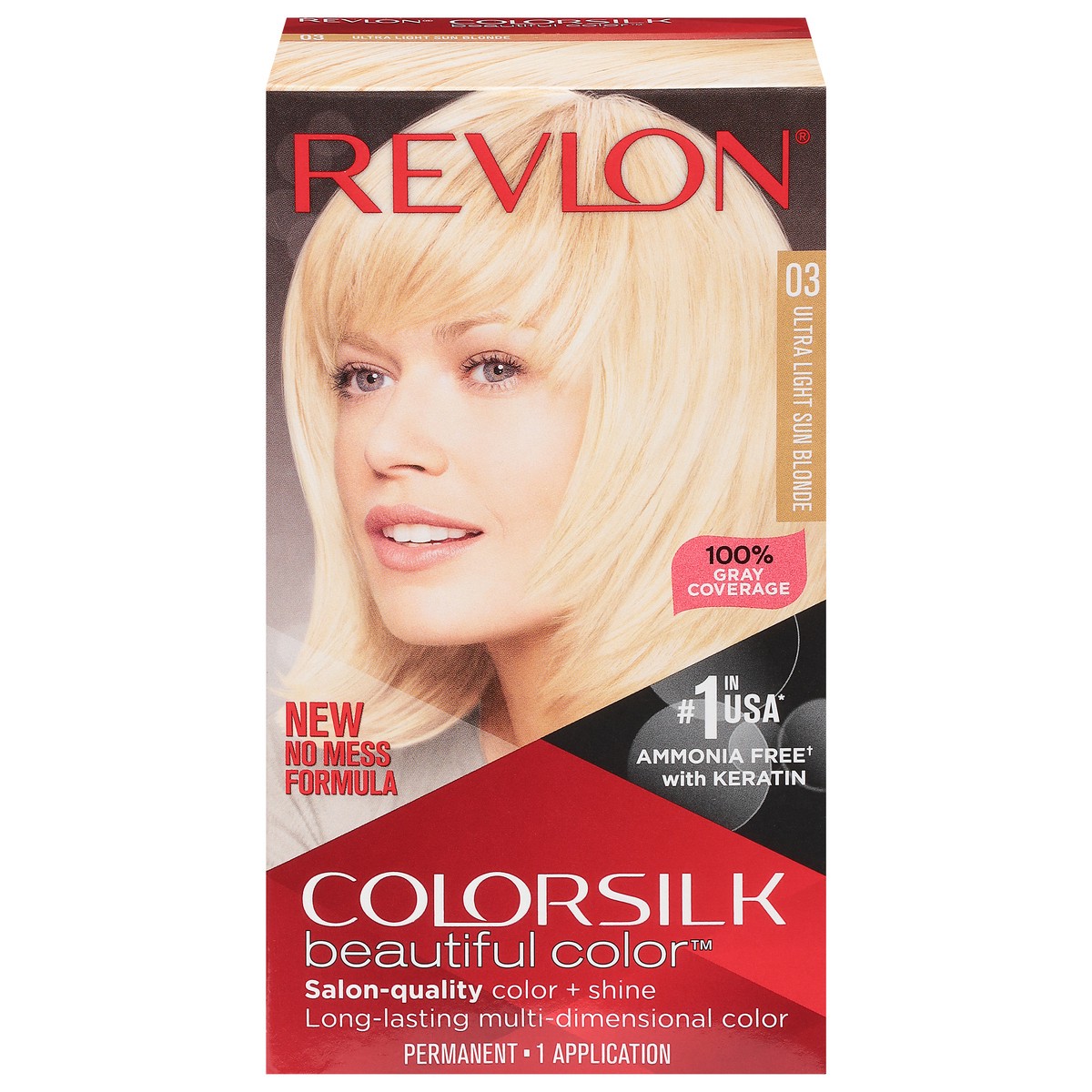 slide 1 of 9, Revlon ColorSilk Beautiful Color Ultra Light Sun Blonde 03 Permanent Hair Color 1 ea, 1 ct