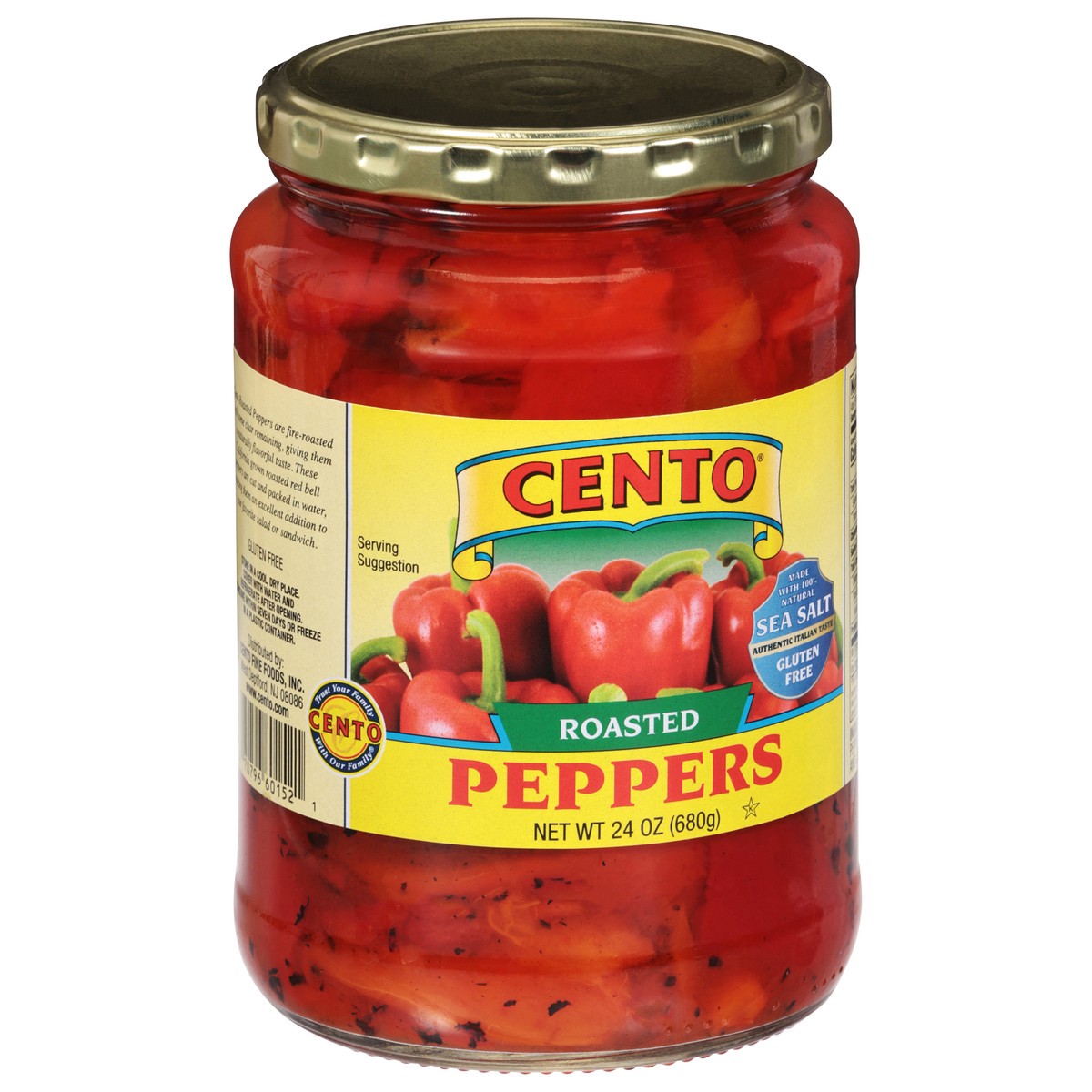 slide 5 of 12, Cento Gluten Free Roasted Peppers 24 oz, 24 oz