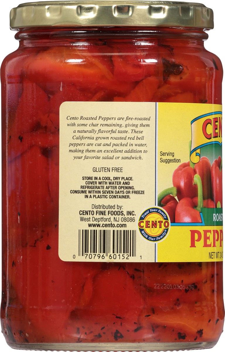 slide 9 of 12, Cento Gluten Free Roasted Peppers 24 oz, 24 oz