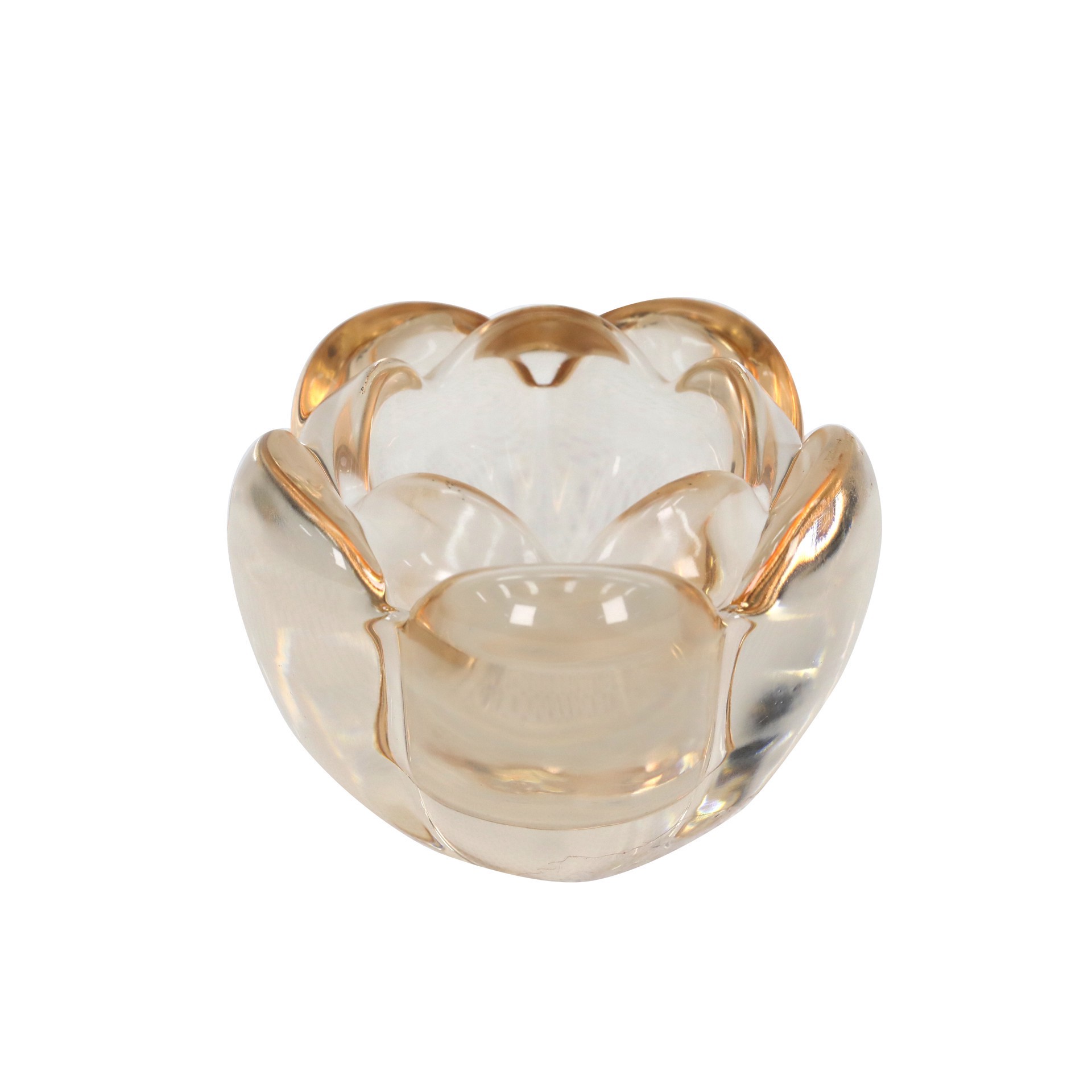 slide 2 of 2, 2.5" Floral Glass Tealight Holder By Ashland, 2.5 in