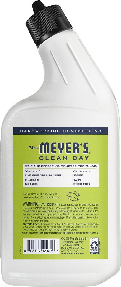 slide 2 of 3, Mrs. Meyer's Mrs. Meyer’s Clean Day Toilet Bowl Cleaner, Lemon Verbena Scent, 24 Ounce Bottle, 24 fl oz