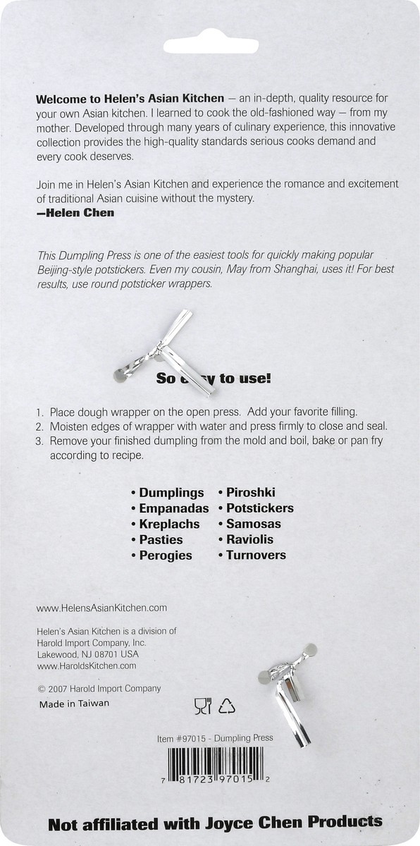 slide 9 of 10, Helen's Asian Kitchen Dumpling Press 1 ea, 1 ea