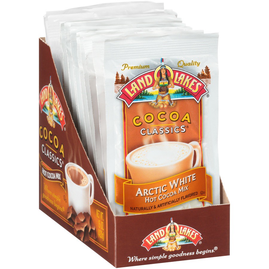 slide 4 of 7, Land O'Lakes Cocoa Classics Arctic White White Chocolate Hot Cocoa Mix 1.25 oz, 1.25 oz