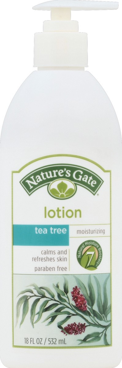 slide 3 of 3, Nature's Gate Tea Tree Lotion, 18 fl oz