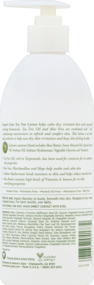 slide 2 of 3, Nature's Gate Tea Tree Lotion, 18 fl oz