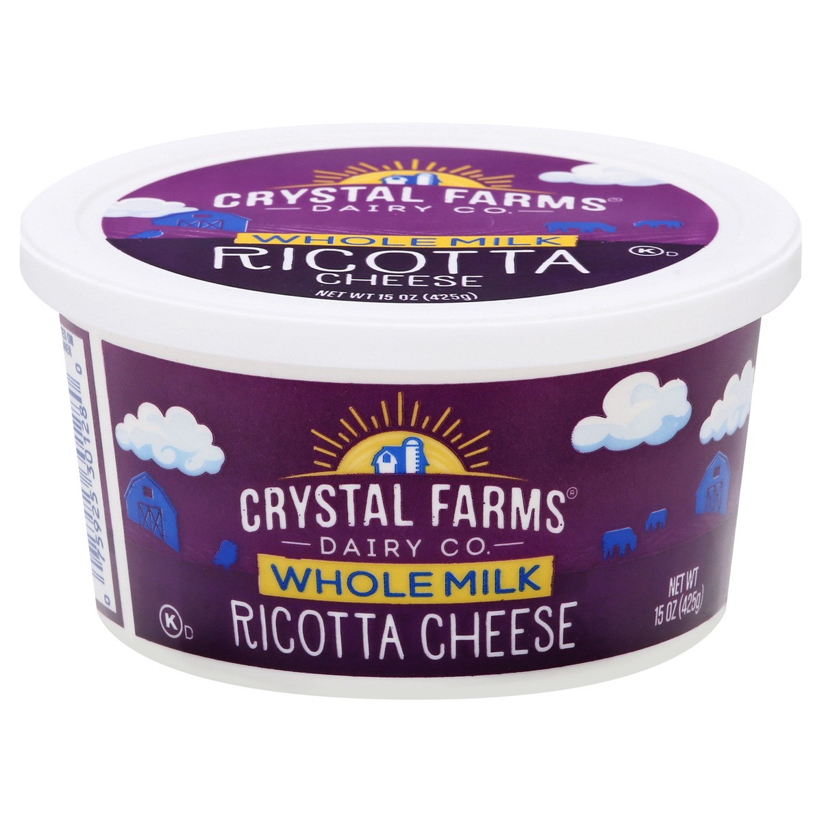slide 1 of 1, Crystal Farms Whole Milk Ricotta, 15 oz